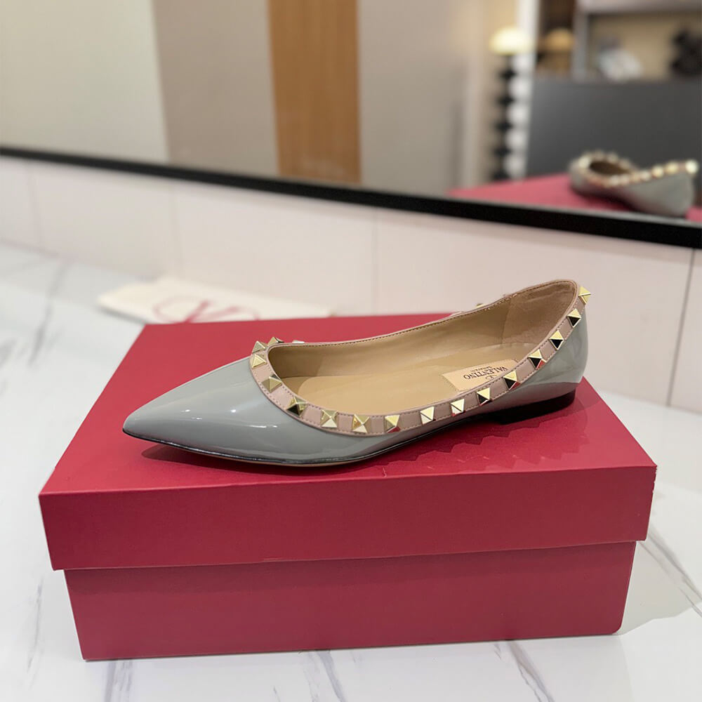 VALENTINO ROCKSTUD BALLET FLAT Shoes - Replica Luxury Bags™