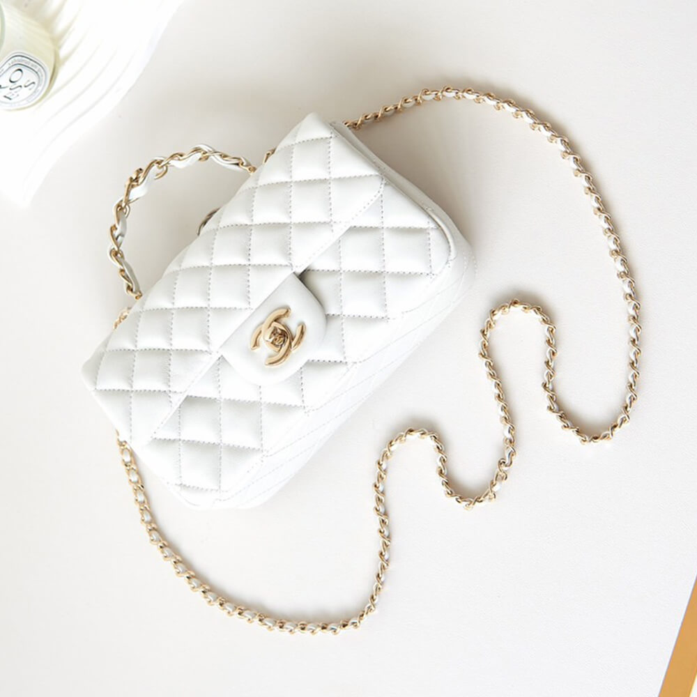 Chanel Mini Flap Bag With Top Handle - Replica Luxury Bags™