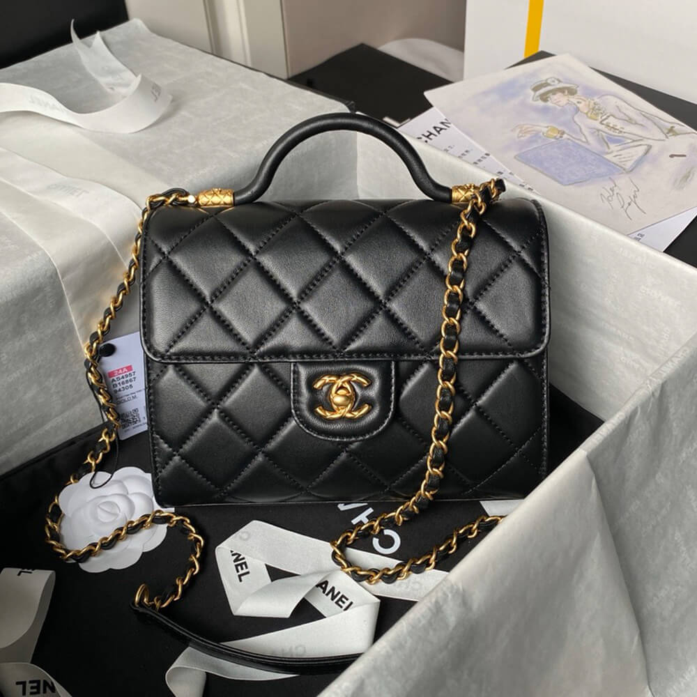 Chanel Small Flap Bag with Top Handle - Replica Luxury Bags™