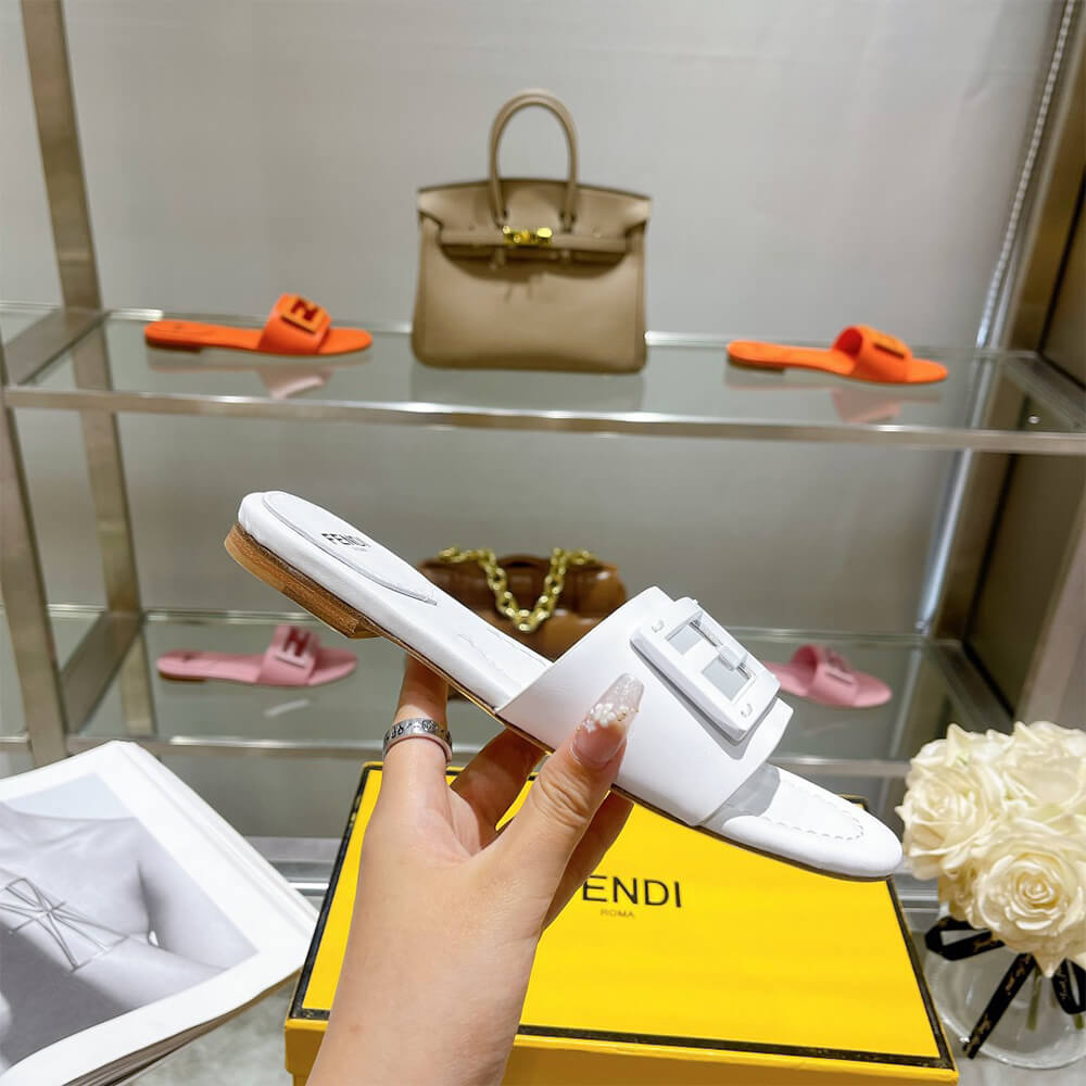 Fendi Baguette Slides Shoes - Replica Luxury Bags™