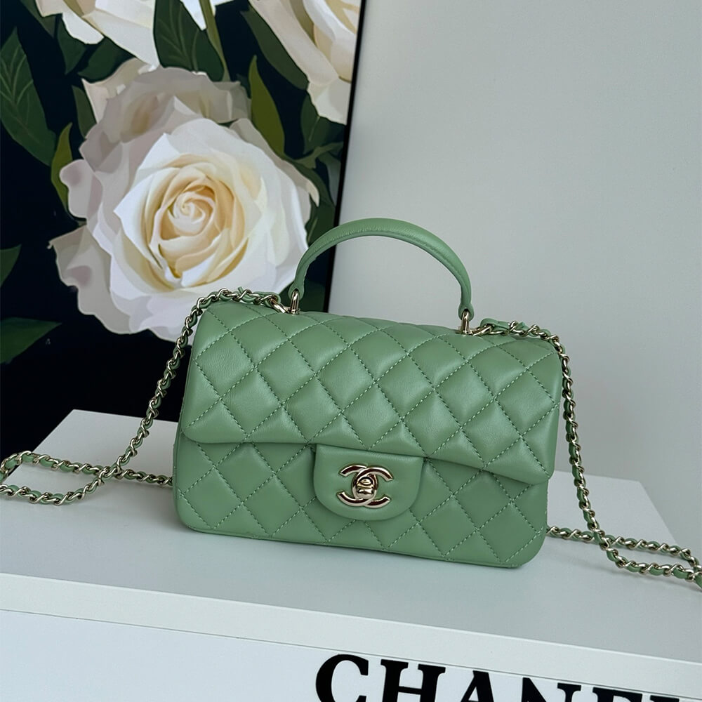 Chanel Mini Classic Handbag With Top Handle - Replica Luxury Bags™