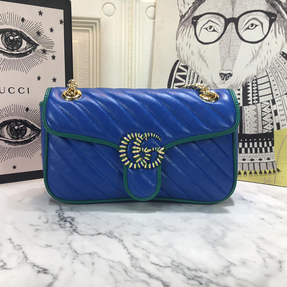 Gucci GG Marmont Small Matelasse Shoulder Bag - Replica Luxury Bags™
