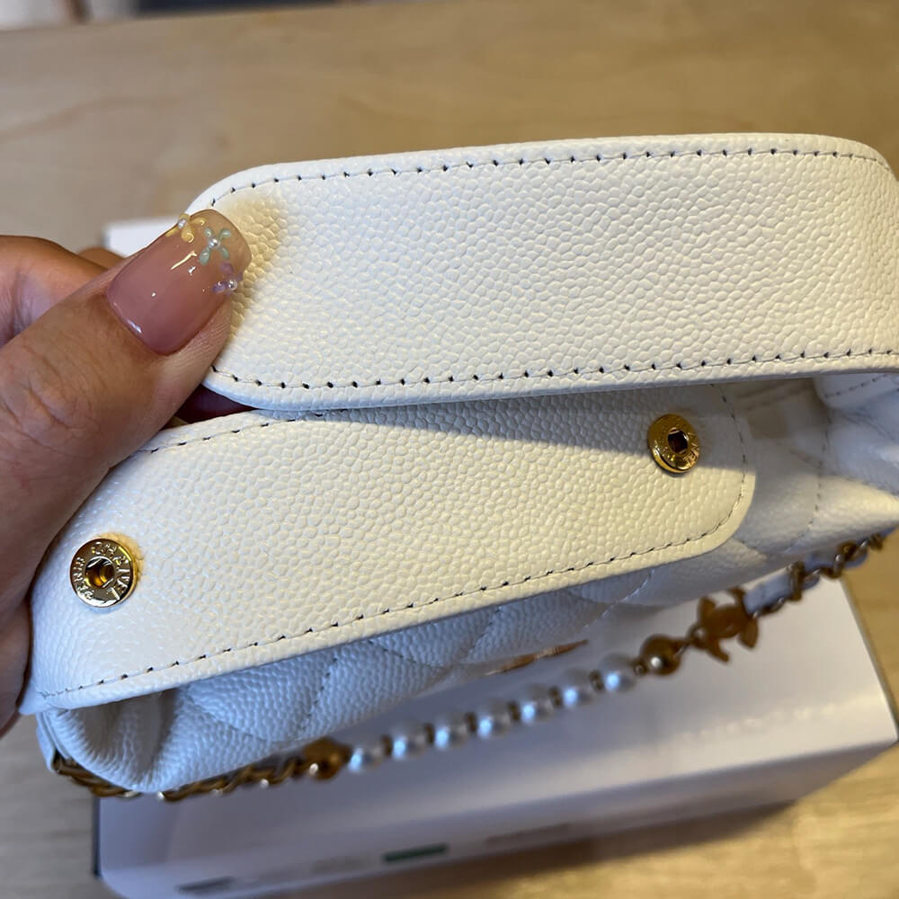 Chanel Pouch Bag in White - Replica Luxury Bags™