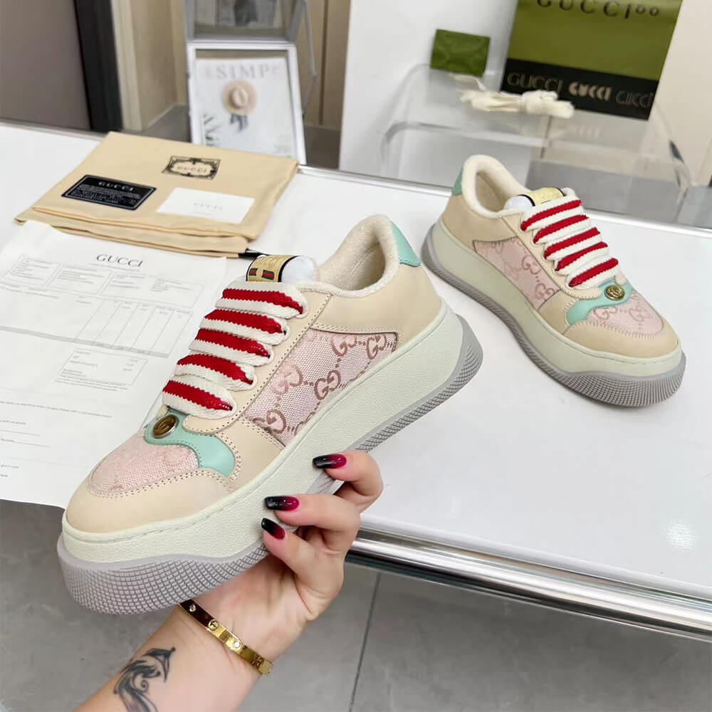 Gucci Women s Screener Trainer Shoes - Replica Luxury Bags™