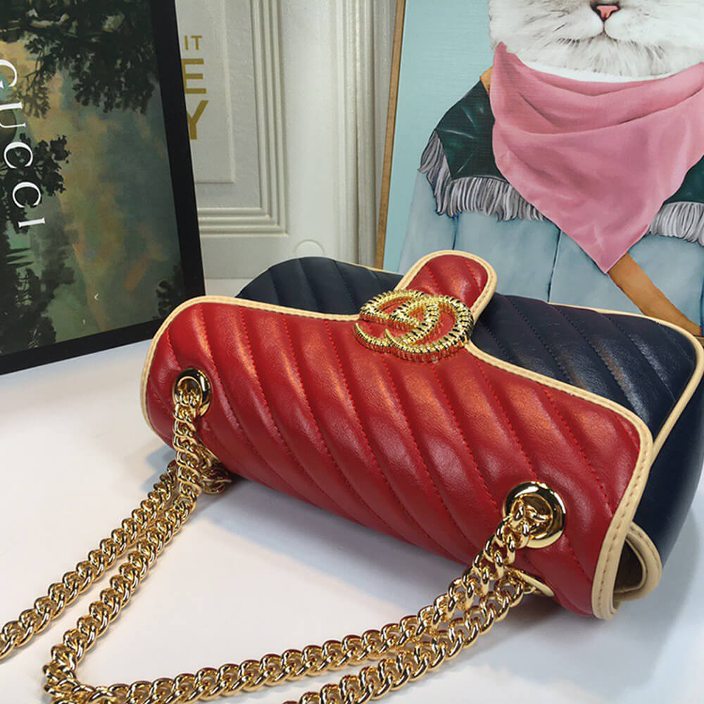 Gucci GG Marmont Small Matelasse Shoulder Bag - Replica Luxury Bags™
