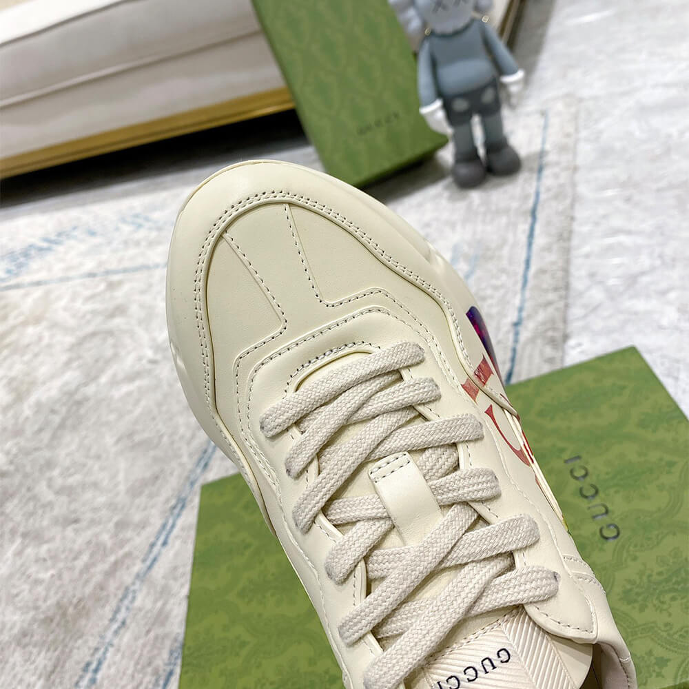 Rhyton sneaker with Gucci print Shoes - Replica Luxury Bags™