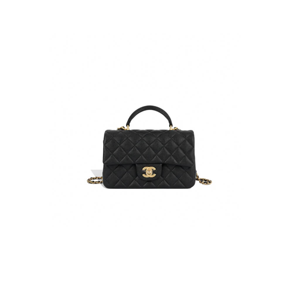 Chanel Mini Flap Bag with Top Handle - Replica Luxury Bags™