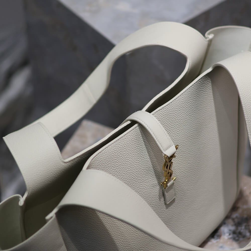 YSL LE 5 A 7 Bea In Grained Leather Bag - Replica Luxury Bags™