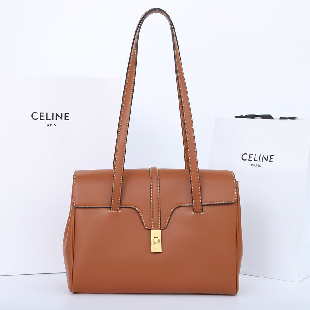 Celine Medium Soft 16 Bag in Smooth Calfskin - Replica Luxury Bags™