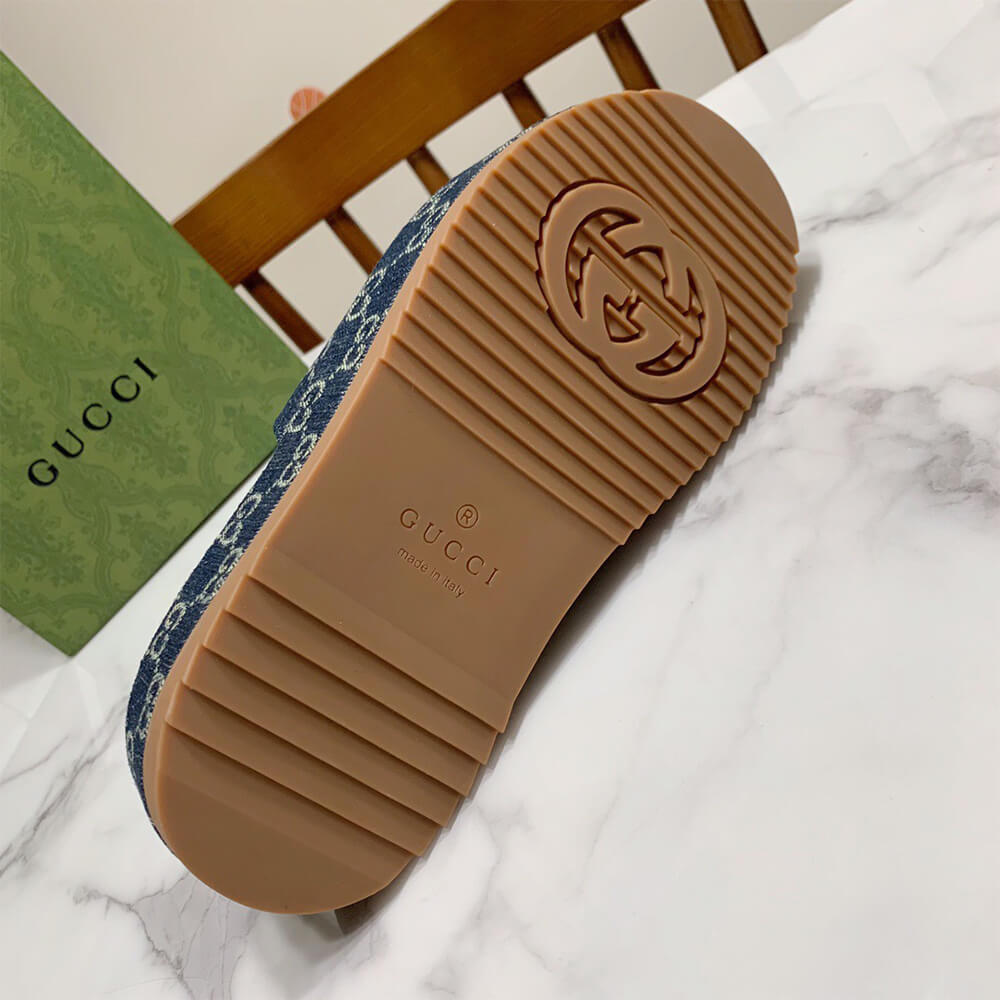 Gucci Women s platform slide sandal Shoes - Replica Luxury Bags™