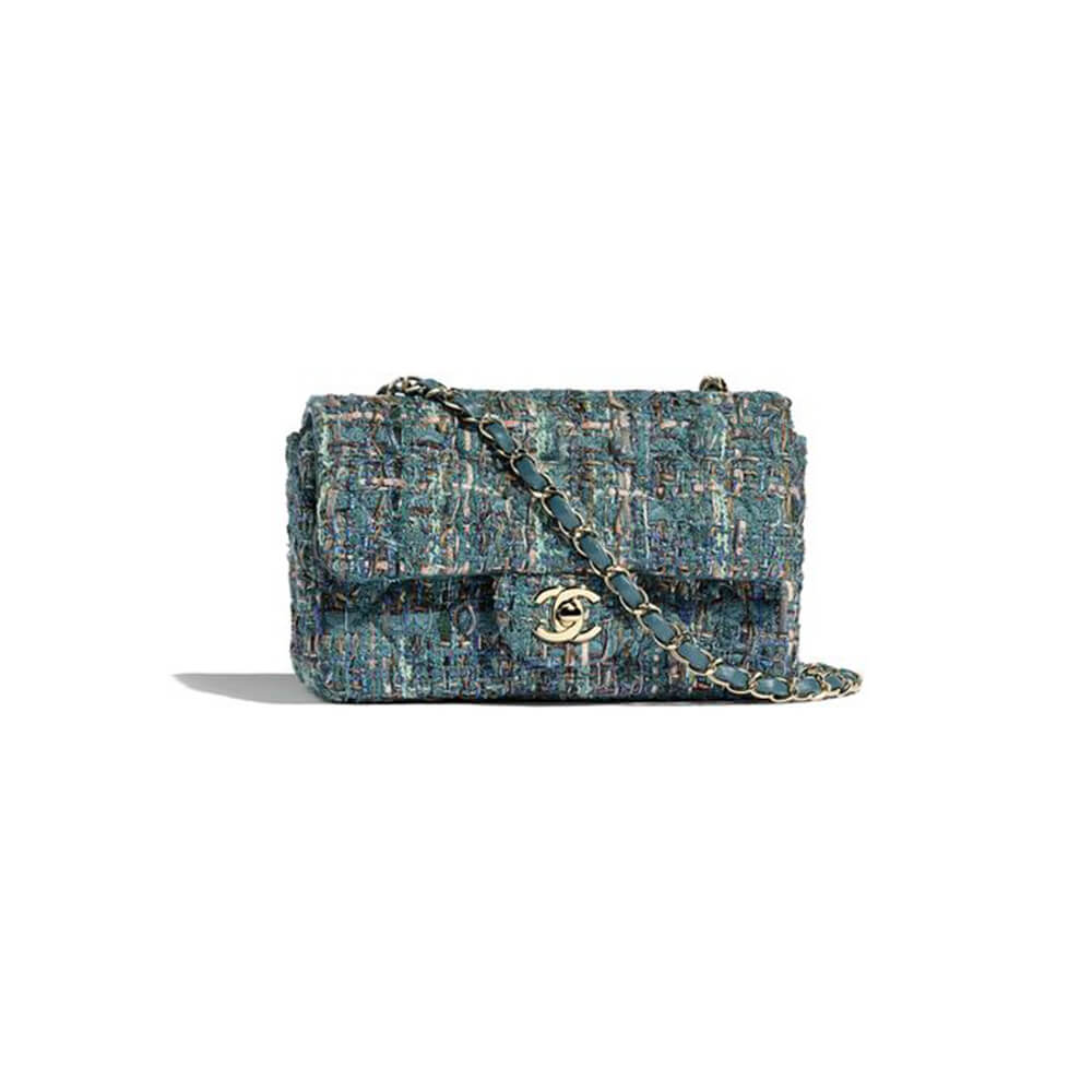 Chanel Tweed Medium Classic Flap Bag - Replica Luxury Bags™