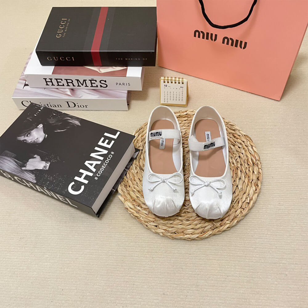 MiuMiu Satin ballerinas Shoes - Replica Luxury Bags™