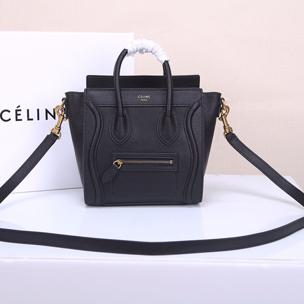 Celine Nano Luggage Bag in Calfskin - Replica Luxury Bags™