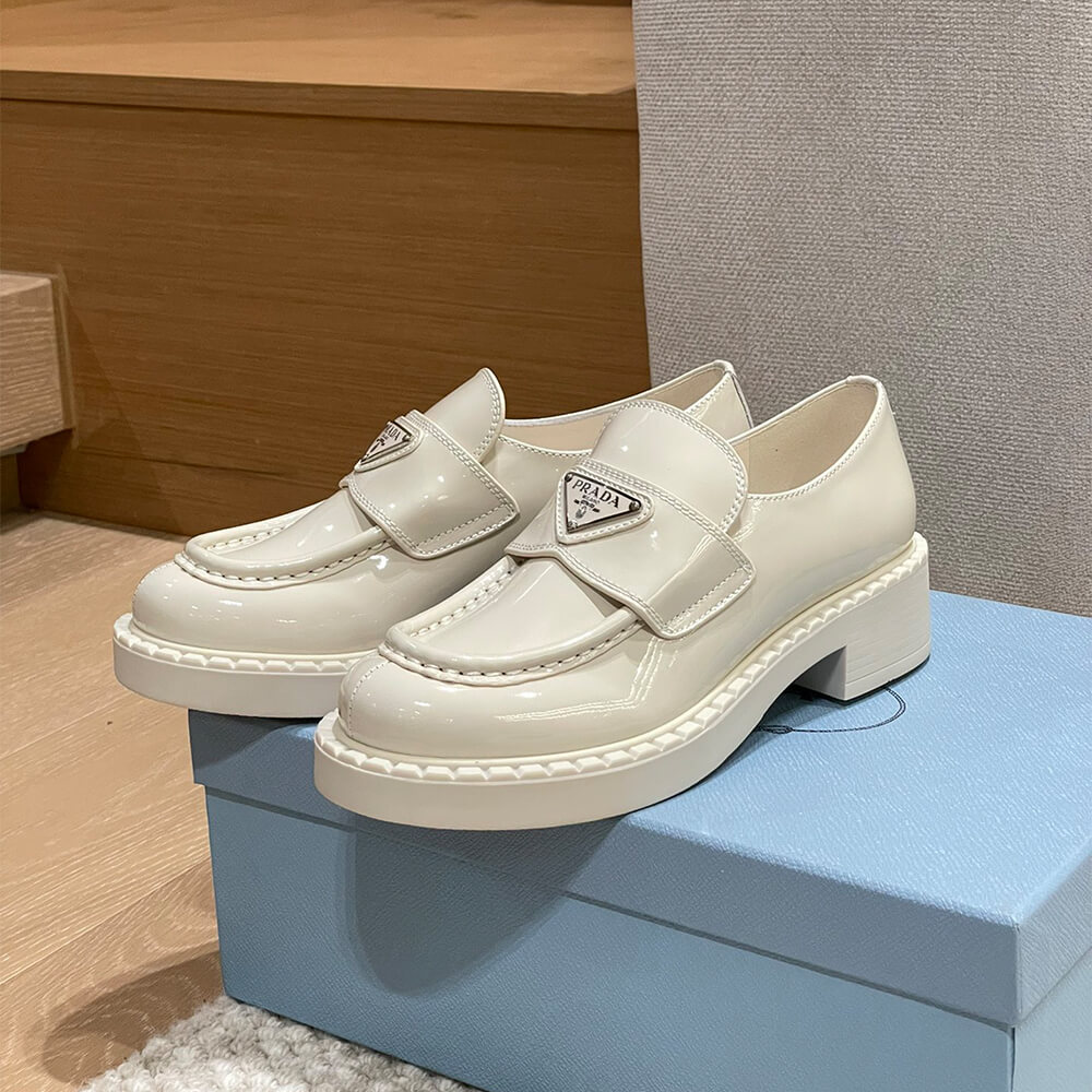 Prada chocolate brushed leather loafers Shoes - Replica Luxury Bags™