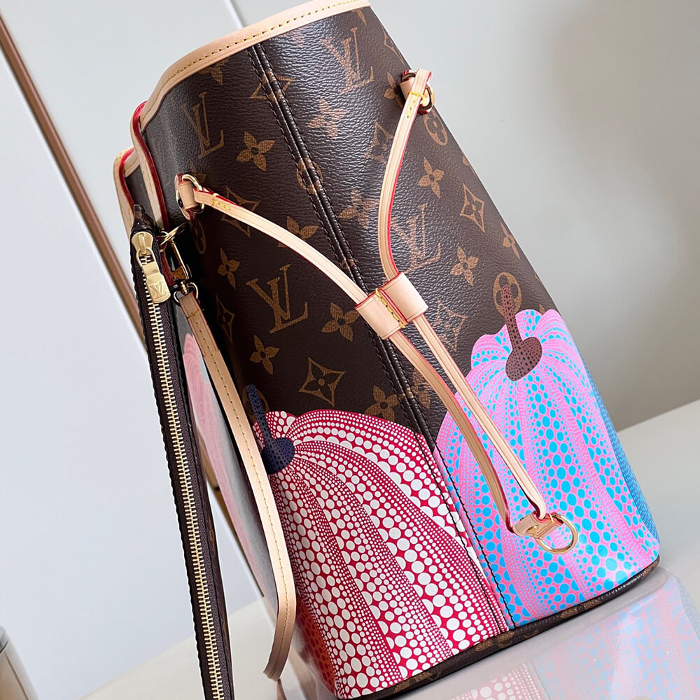 LV x YK Neverfull MM Bag - Replica Luxury Bags™