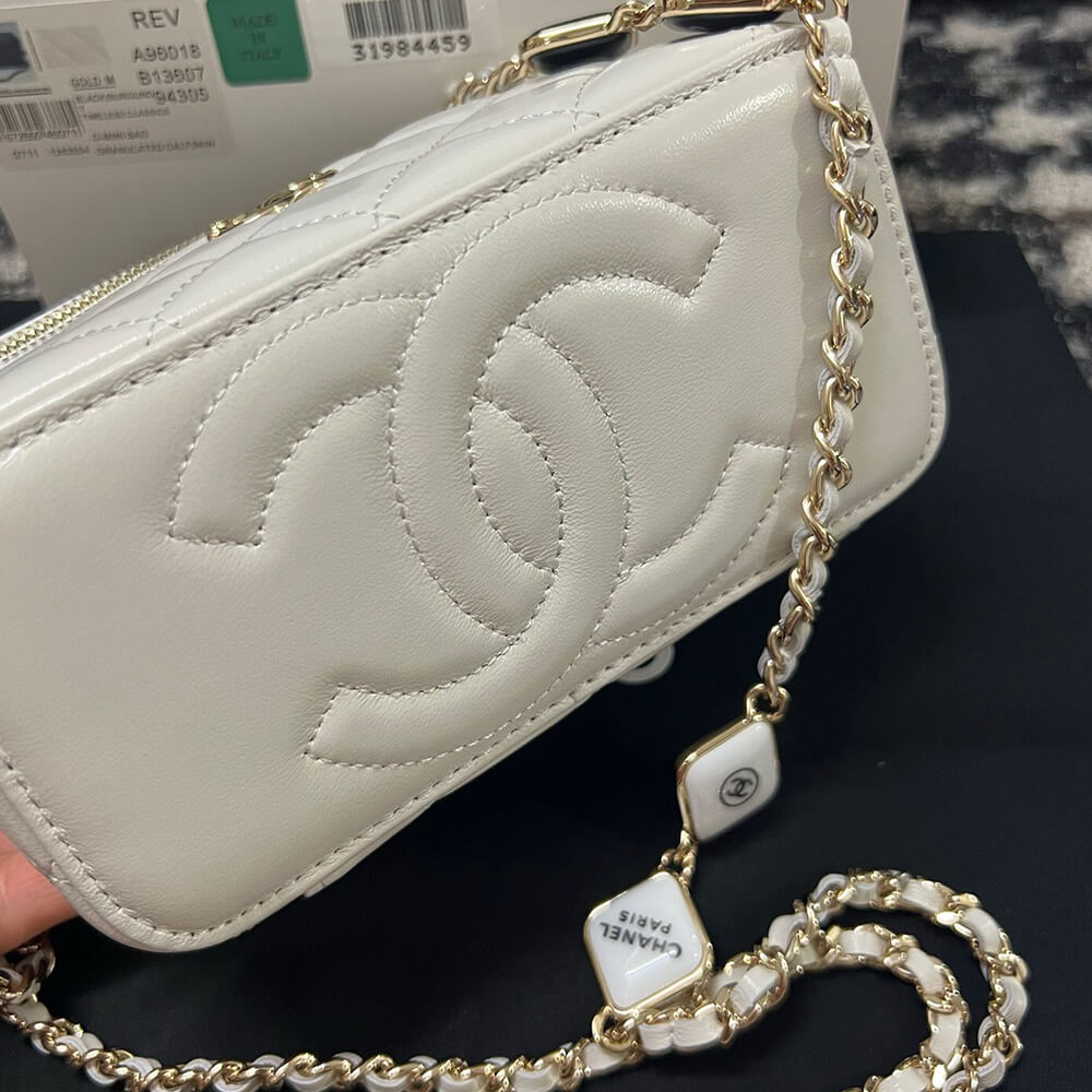 Chanel Vanity Case Bag With Chain - Replica Luxury Bags™