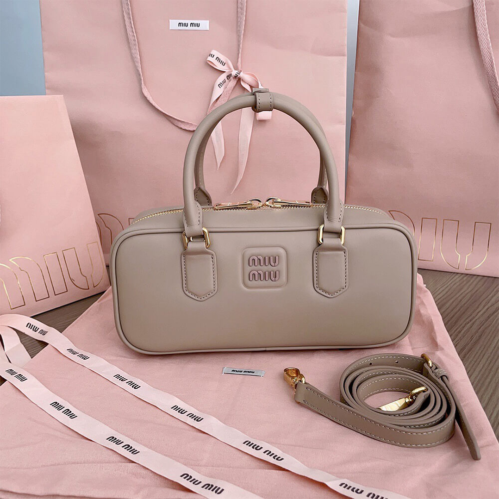 MIUMIU Large Arcadie Leather Bag - Replica Luxury Bags™