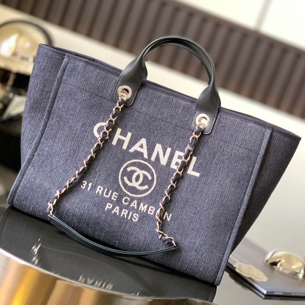 Chanel Large Deauville Tote Bag - Replica Luxury Bags™
