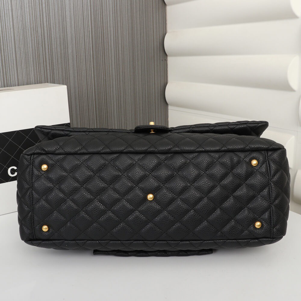 Chanel Travel Flap Bag Black - Replica Luxury Bags™