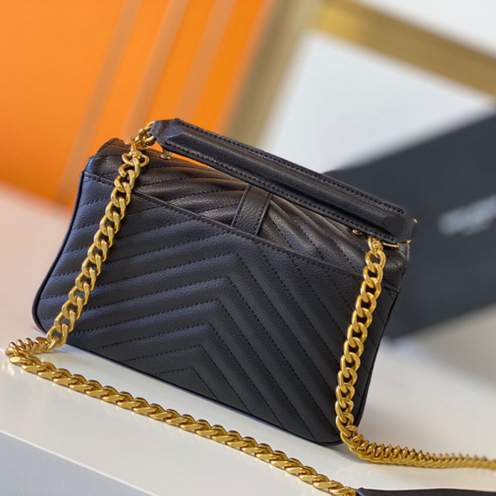 YSL Saint Laurent College Quilted-leather Satchel Bag - Replica Luxury Bags™