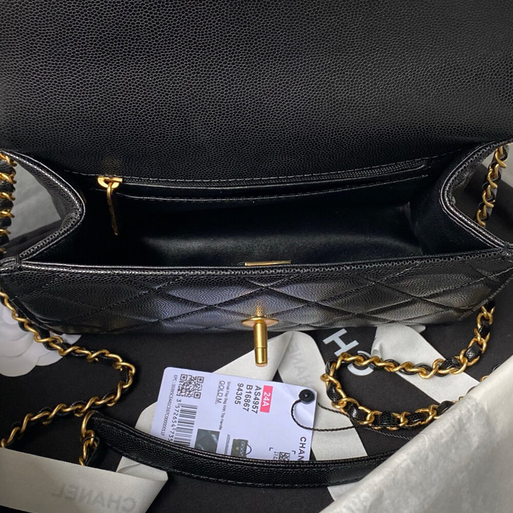 Chanel Small Flap Bag With Top Handle - Replica Luxury Bags™