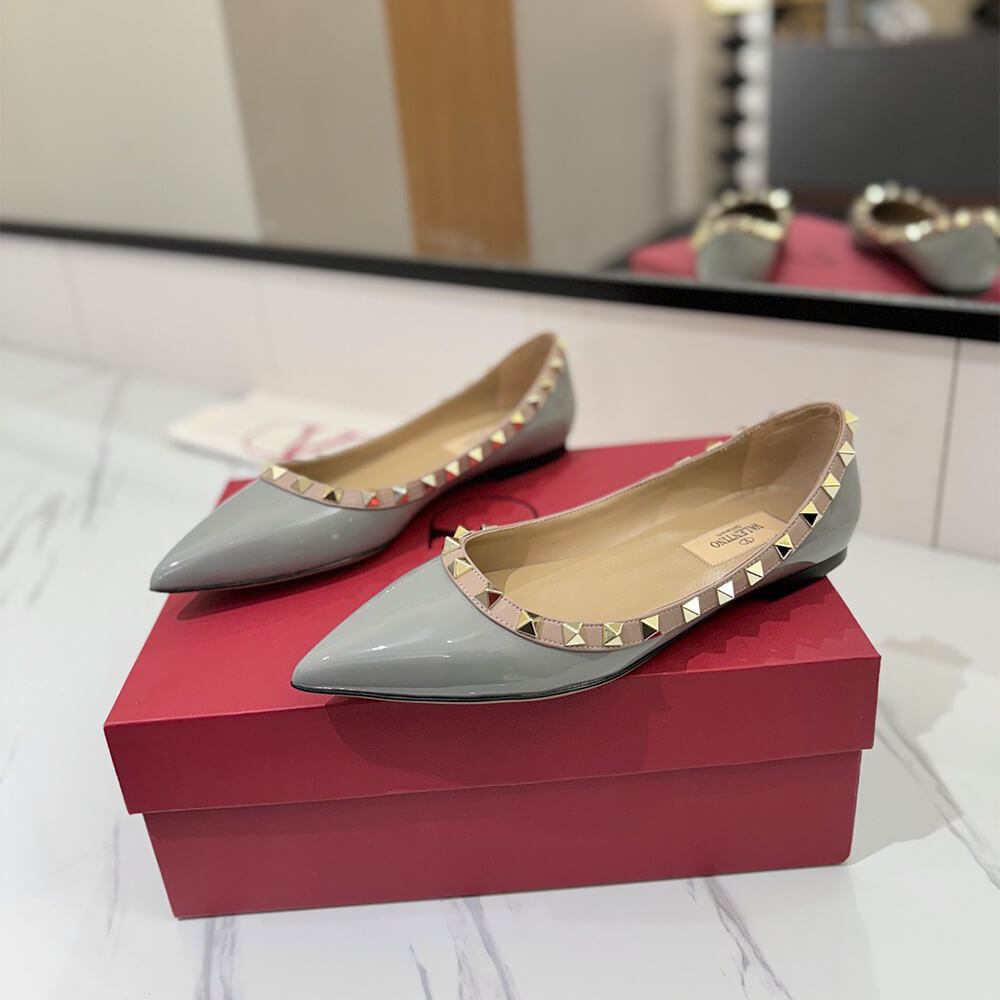VALENTINO ROCKSTUD BALLET FLAT Shoes - Replica Luxury Bags™