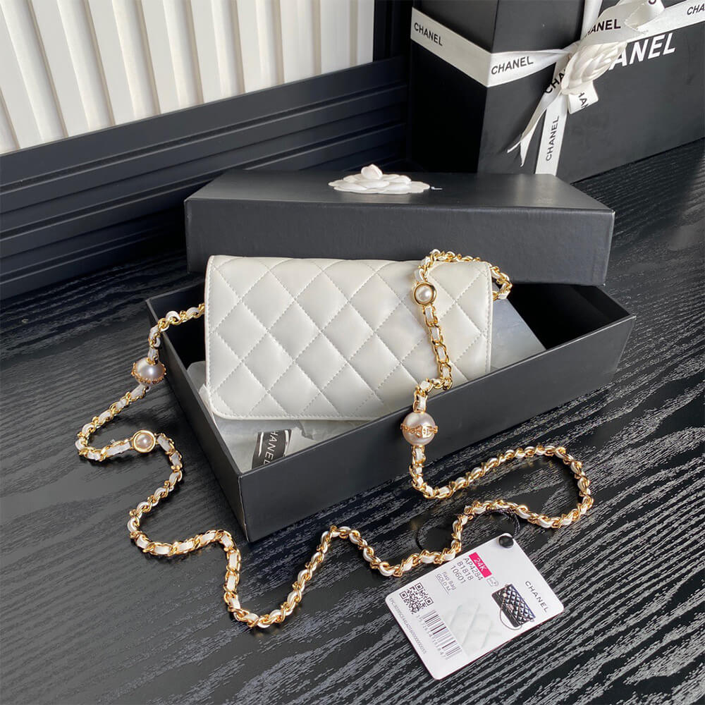 Chanel Flap Phone Holder Bag with Chain - Replica Luxury Bags™