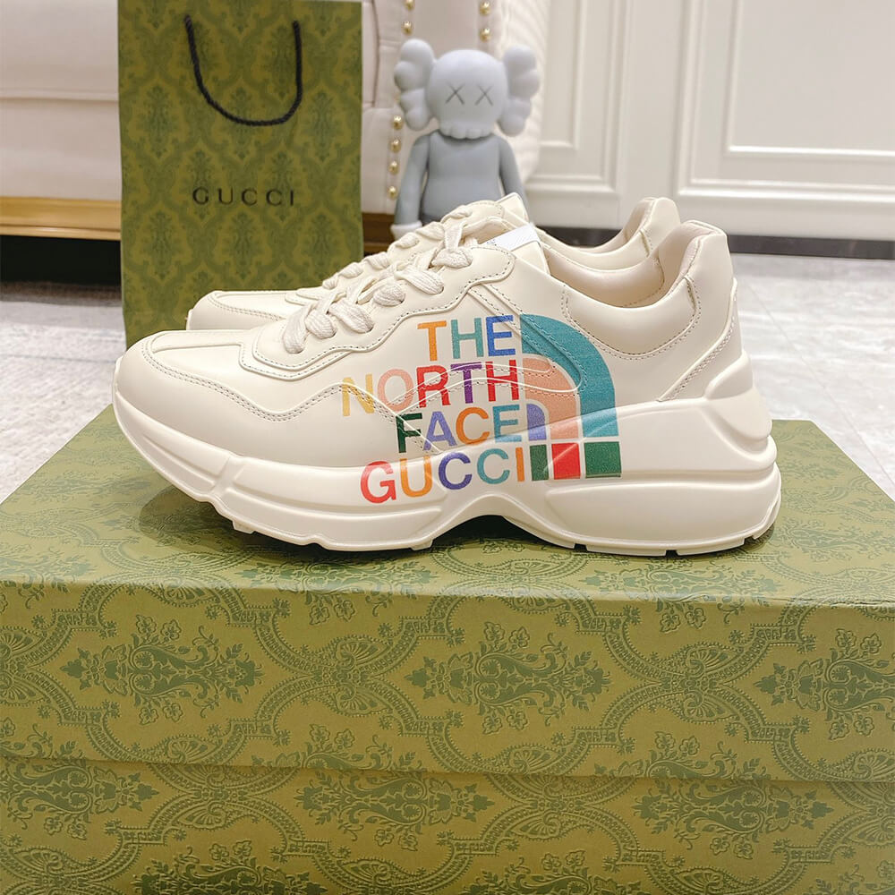 The North Face x Gucci Rhyton Sneaker Shoes - Replica Luxury Bags™