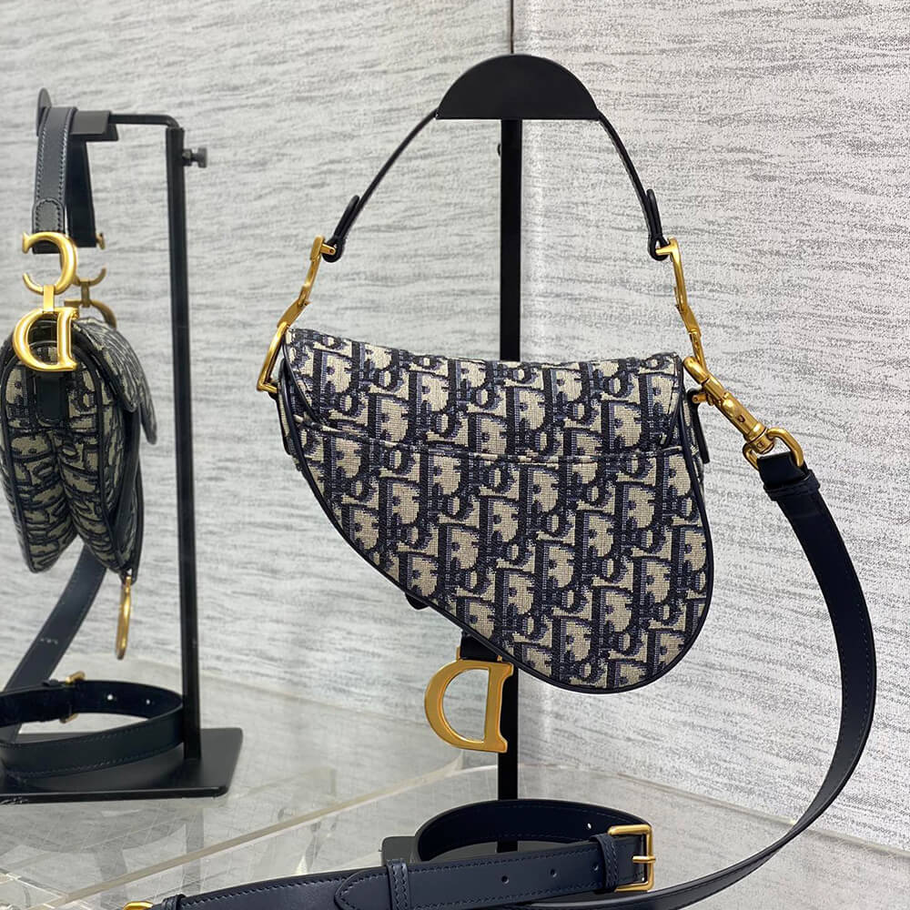 Dior Mini Saddle Bag with Strap - Replica Luxury Bags™