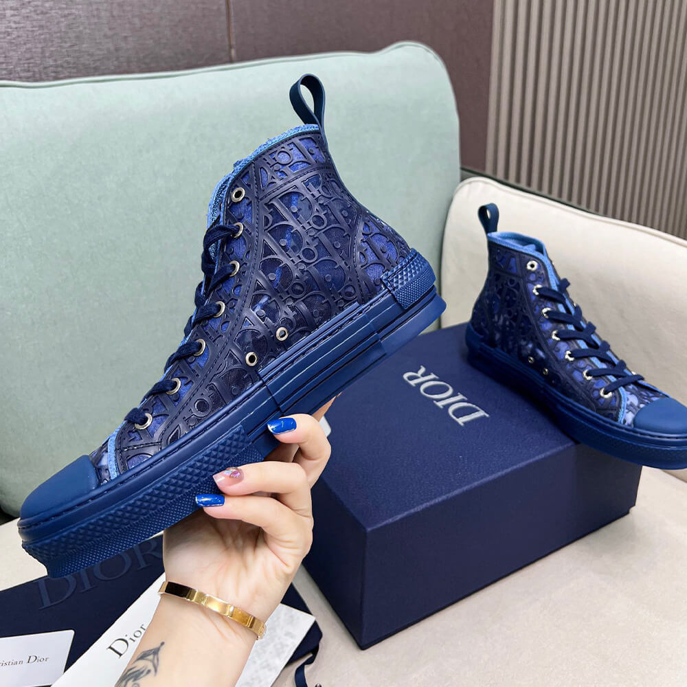 DIOR B23 High-Top Sneakers Dior Oblique Shoes - Replica Luxury Bags™