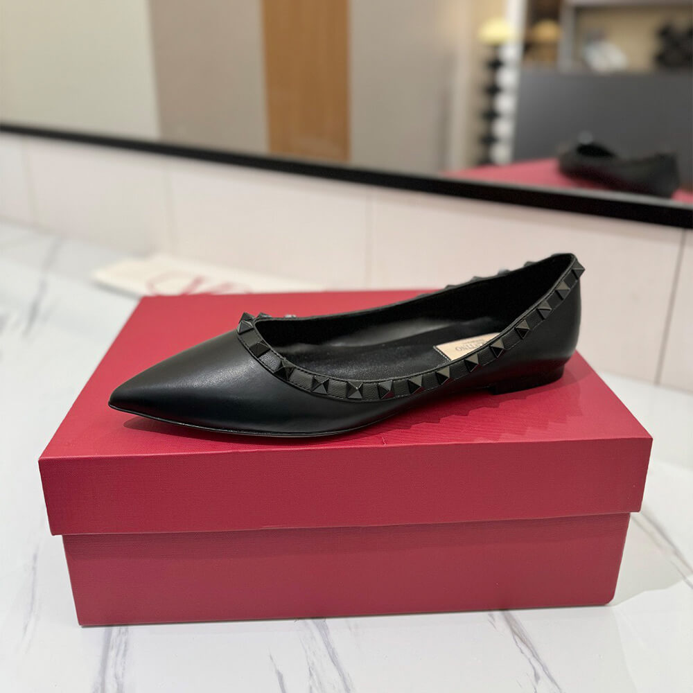 VALENTINO ROCKSTUD BALLET FLAT Shoes - Replica Luxury Bags™