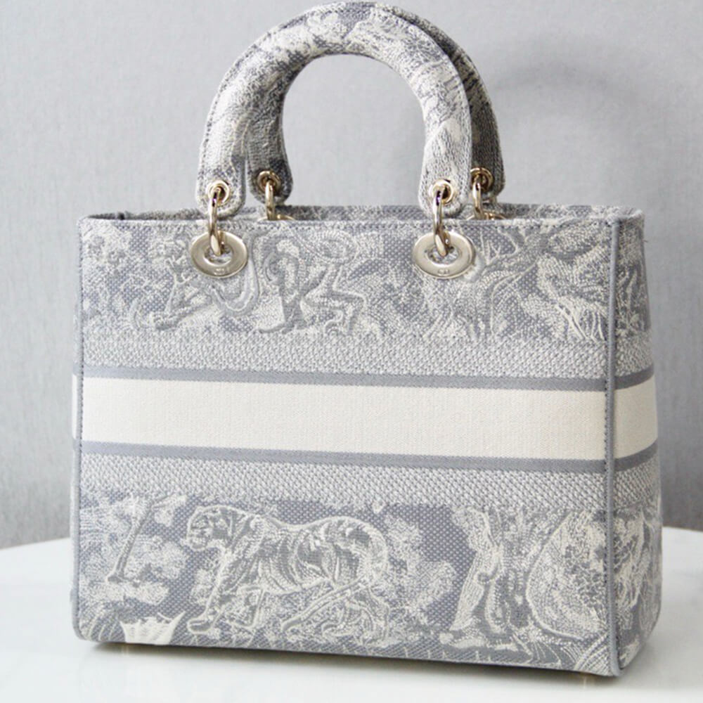 Dior Large Lady D-Lite Bag - Replica Luxury Bags™