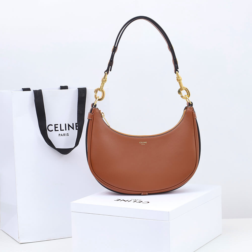 CELINE Medium Ava Strap Bag in smooth Calfskin - Replica Luxury Bags™