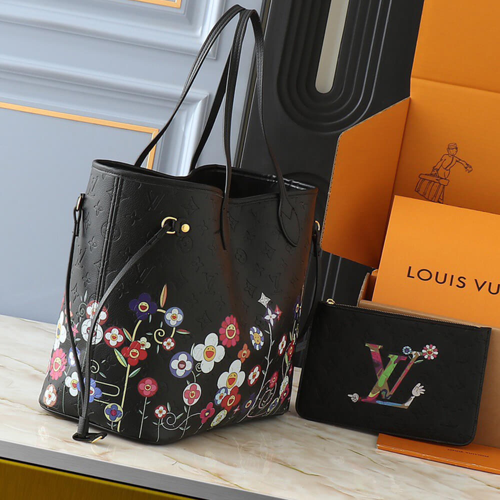 LV x TM Neverfull MM Bag - Replica Luxury Bags™