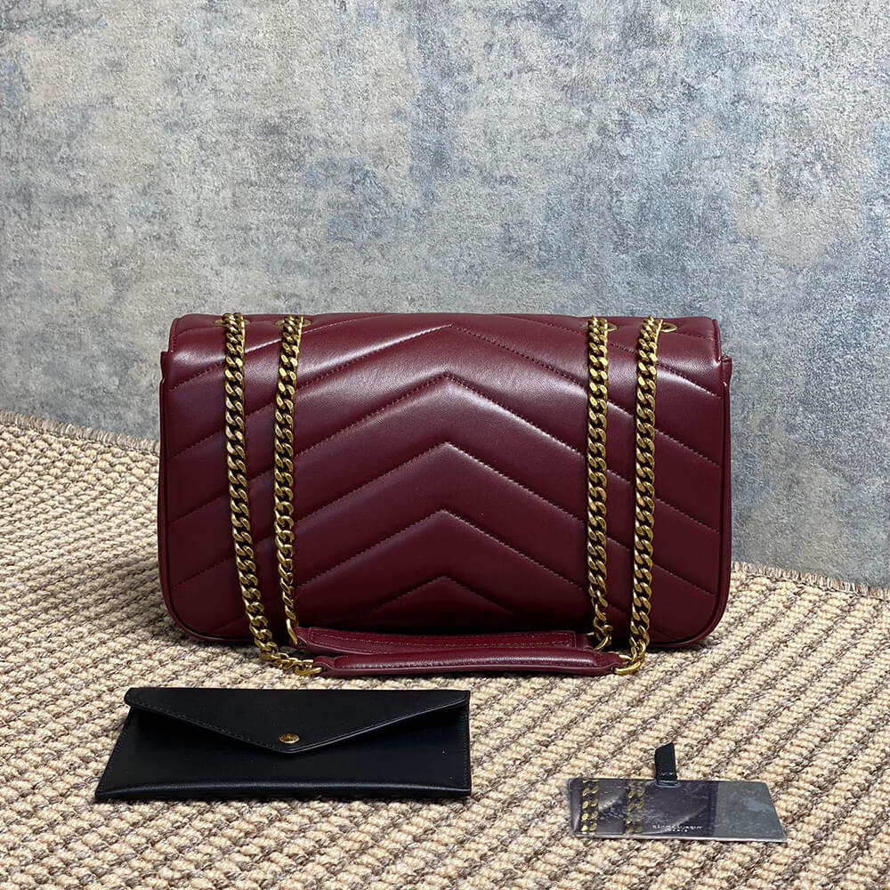 YSL Loulou Medium Bag in Matelasse Lambskin - Replica Luxury Bags™