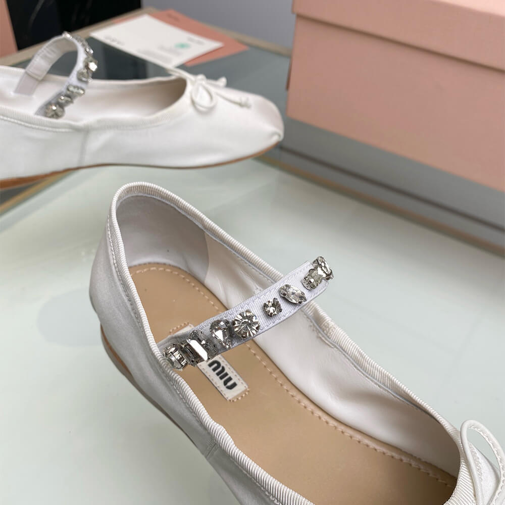 MiuMiu Satin ballerinas Shoes - Replica Luxury Bags™