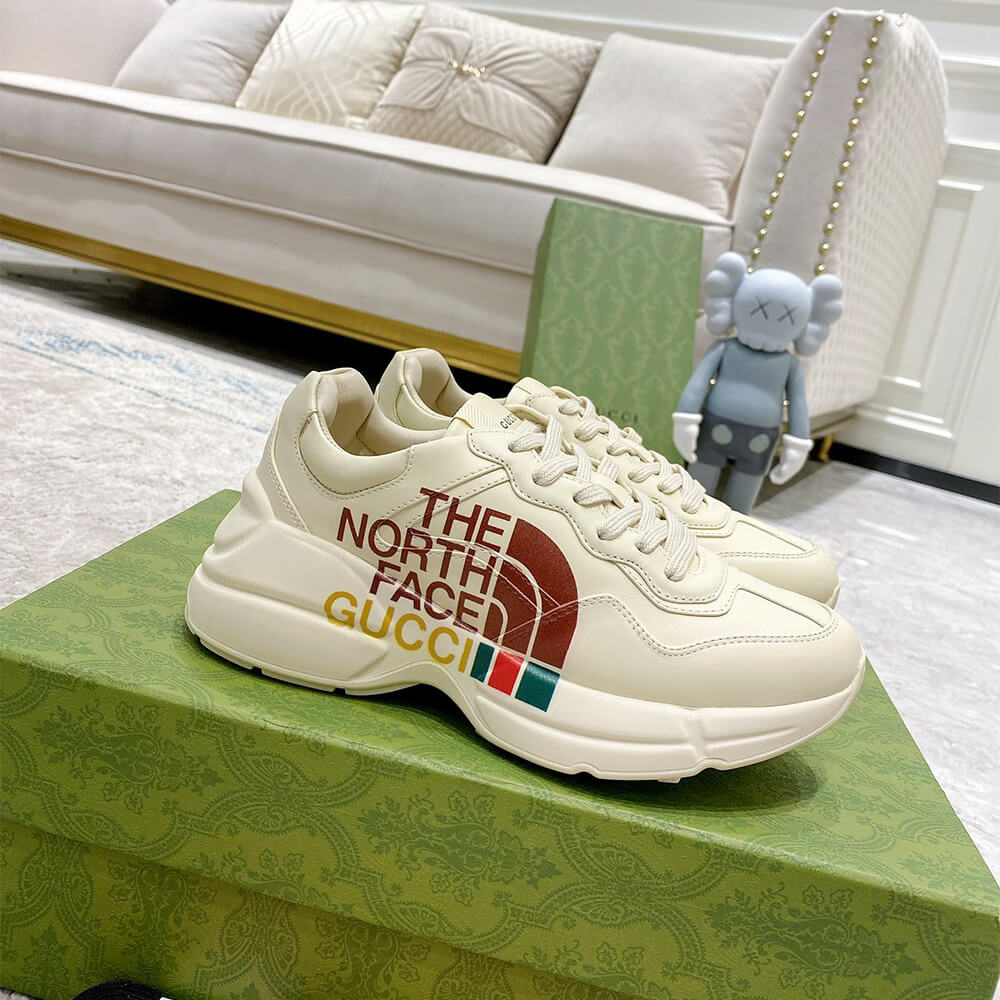 The North Face x Gucci Rhyton Sneaker Shoes - Replica Luxury Bags™