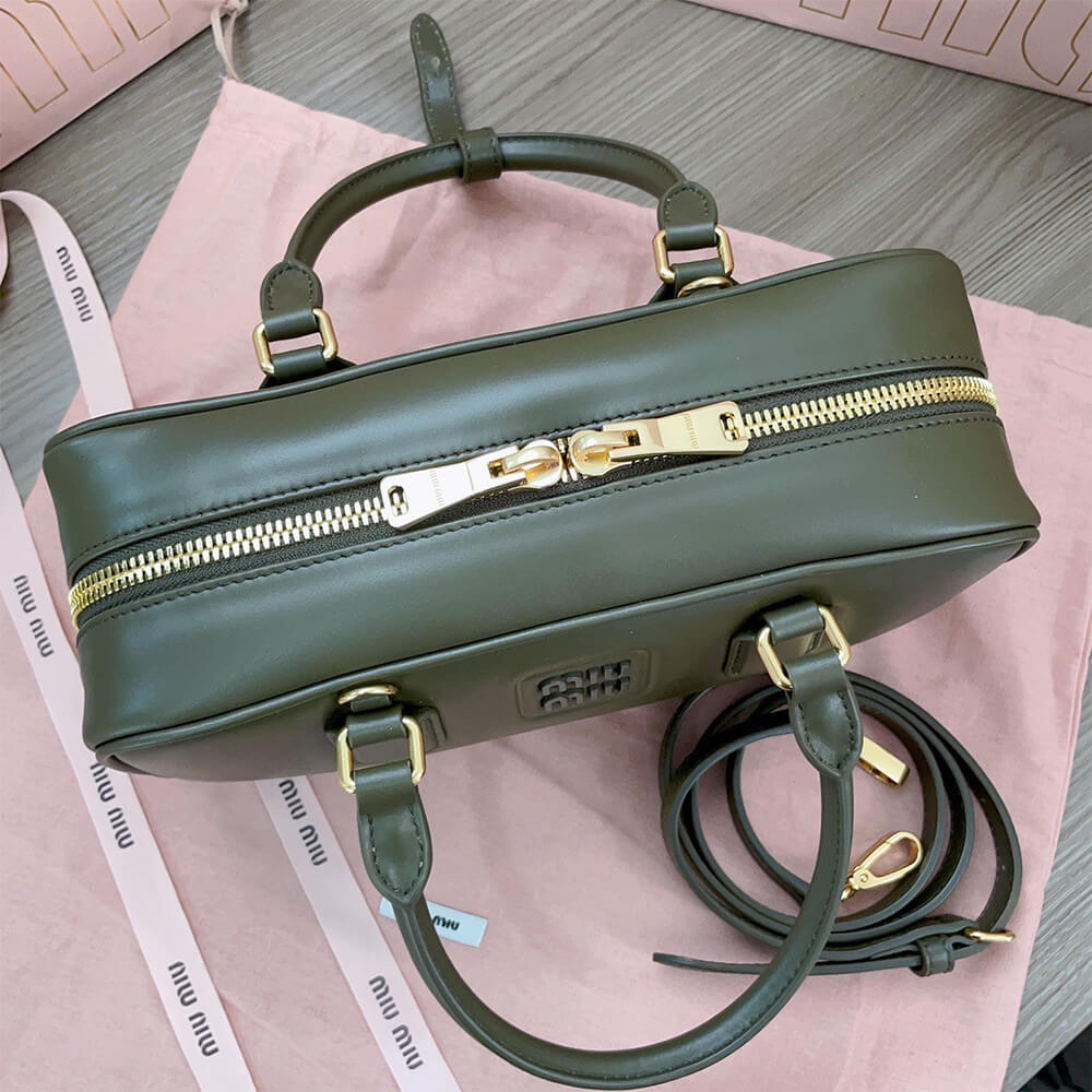 MIUMIU Large Arcadie Leather Bag - Replica Luxury Bags™