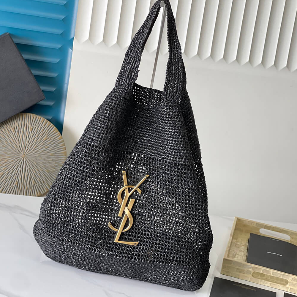 YSL Saint Laurent Icare Bag in Raffia - Replica Luxury Bags™