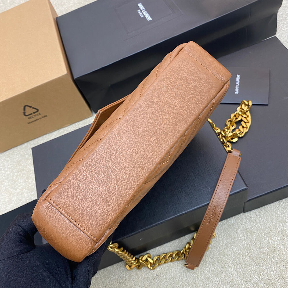 YSL College Medium Chain Bag in Quilted Leather - Replica Luxury Bags™