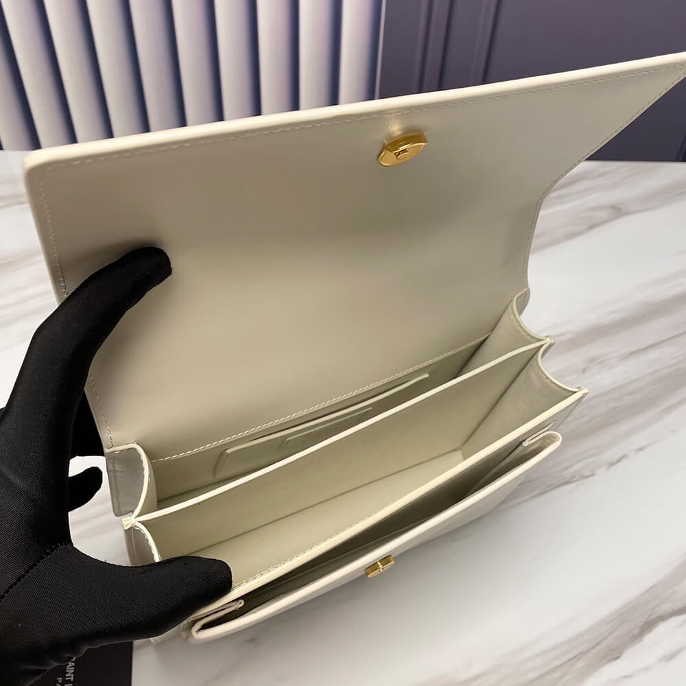 YSL Sunset Medium Chain Bag in Smooth Leather - Replica Luxury Bags™