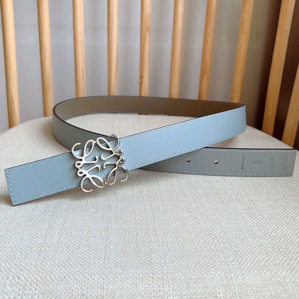 LOEWE Reversible Anagram belt in smooth calfskin 28mm - Replica Luxury Bags™