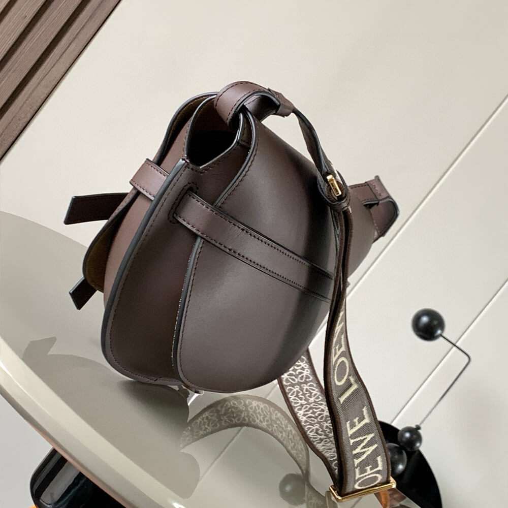 Loewe Small Gate Bag in Soft Calfskin and Jacquard - Replica Luxury Bags™