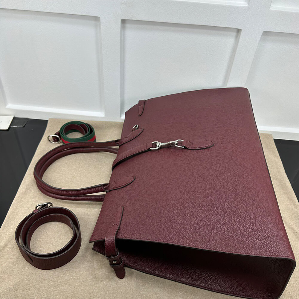 Gucci Large Tote Bag with Hook Closure - Replica Luxury Bags™