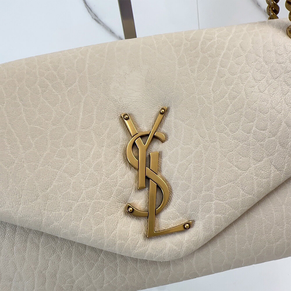 YSL Calypso Medium Bag in Grained Lambskin - Replica Luxury Bags™