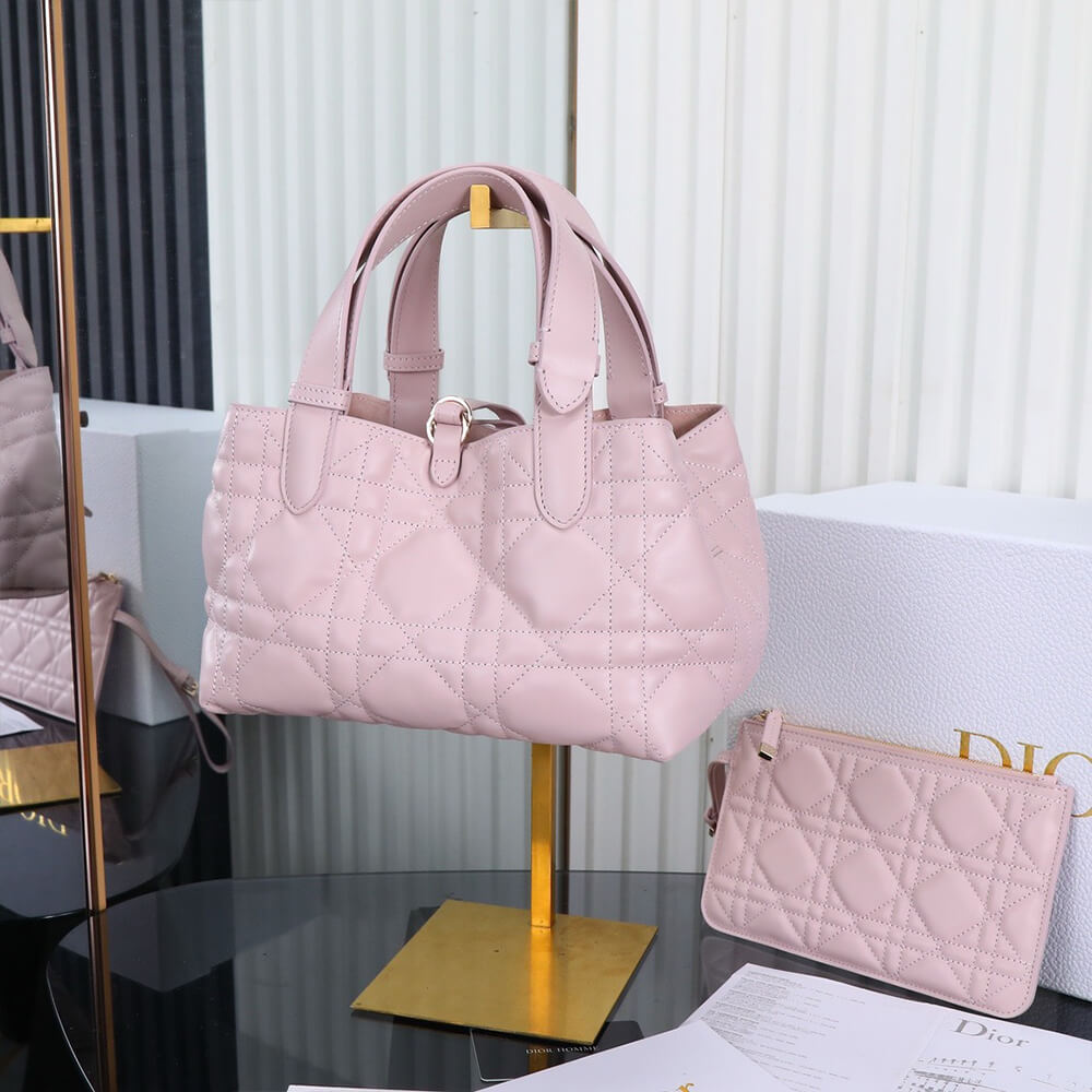 Small Dior Toujours Bag in Light Pink - Replica Luxury Bags™