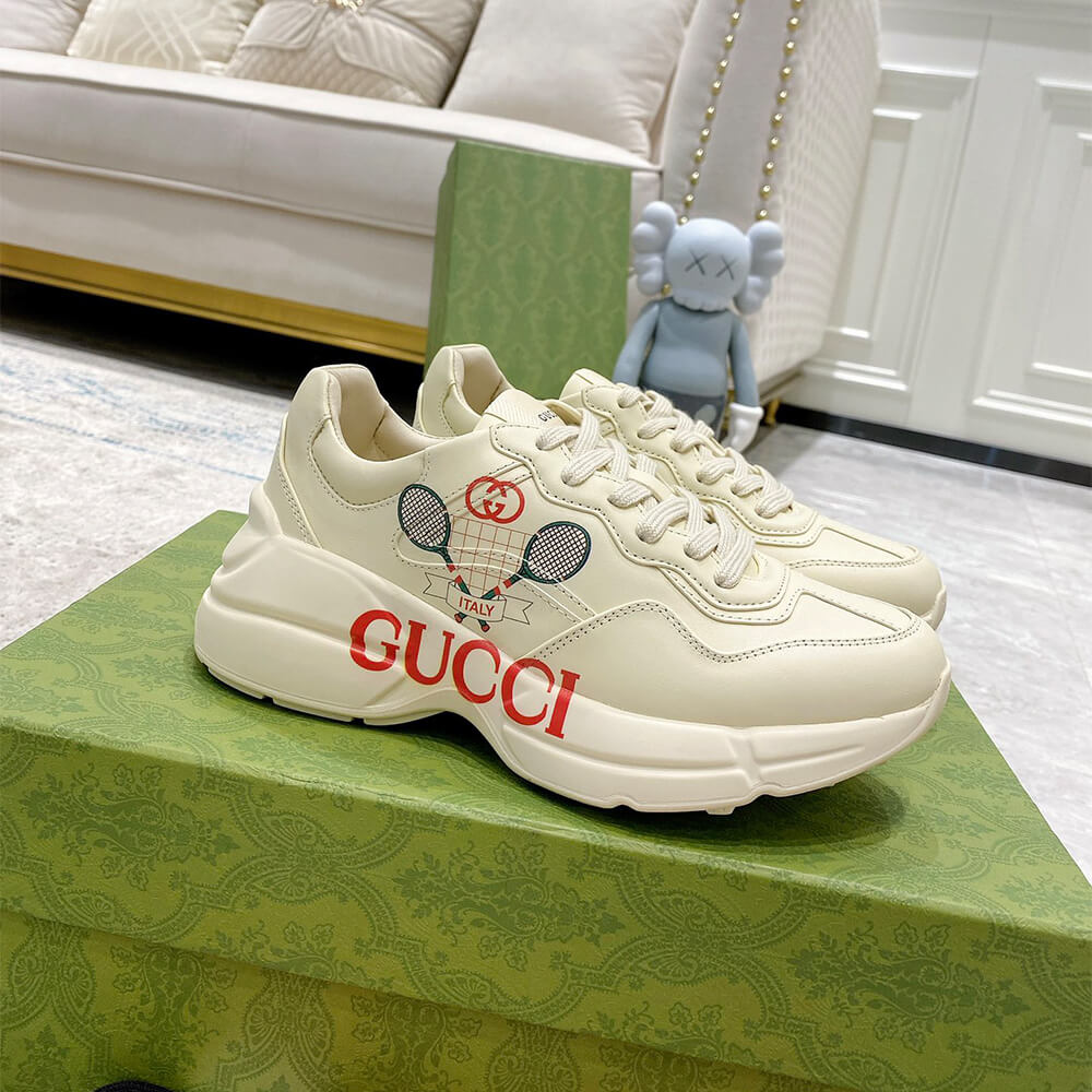 Gucci Rhyton Sneaker with Print Shoes - Replica Luxury Bags™