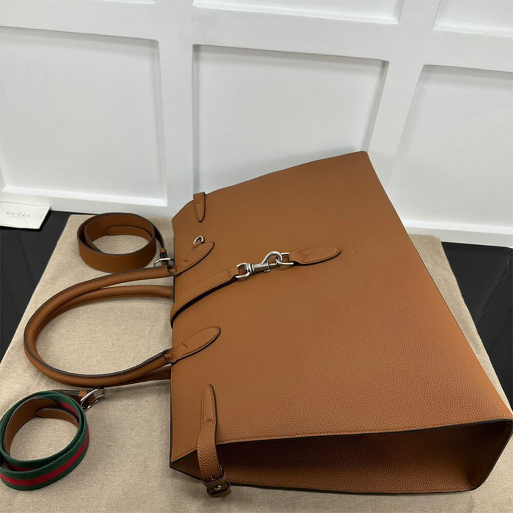 Gucci Large Tote Bag with Hook Closure - Replica Luxury Bags™