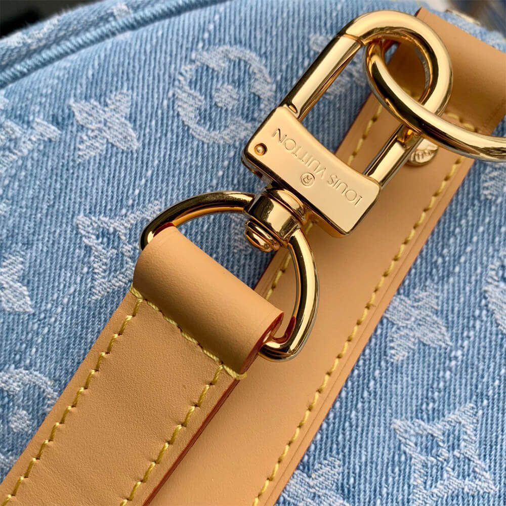 LV Keepall Bandouliere 45 Denim Bag - Replica Luxury Bags™
