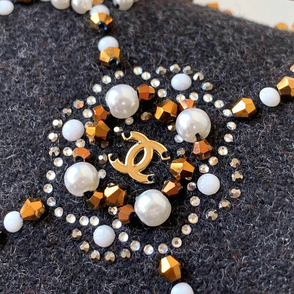 Chanel Pearl Classic Double Flap Handbag - Replica Luxury Bags™